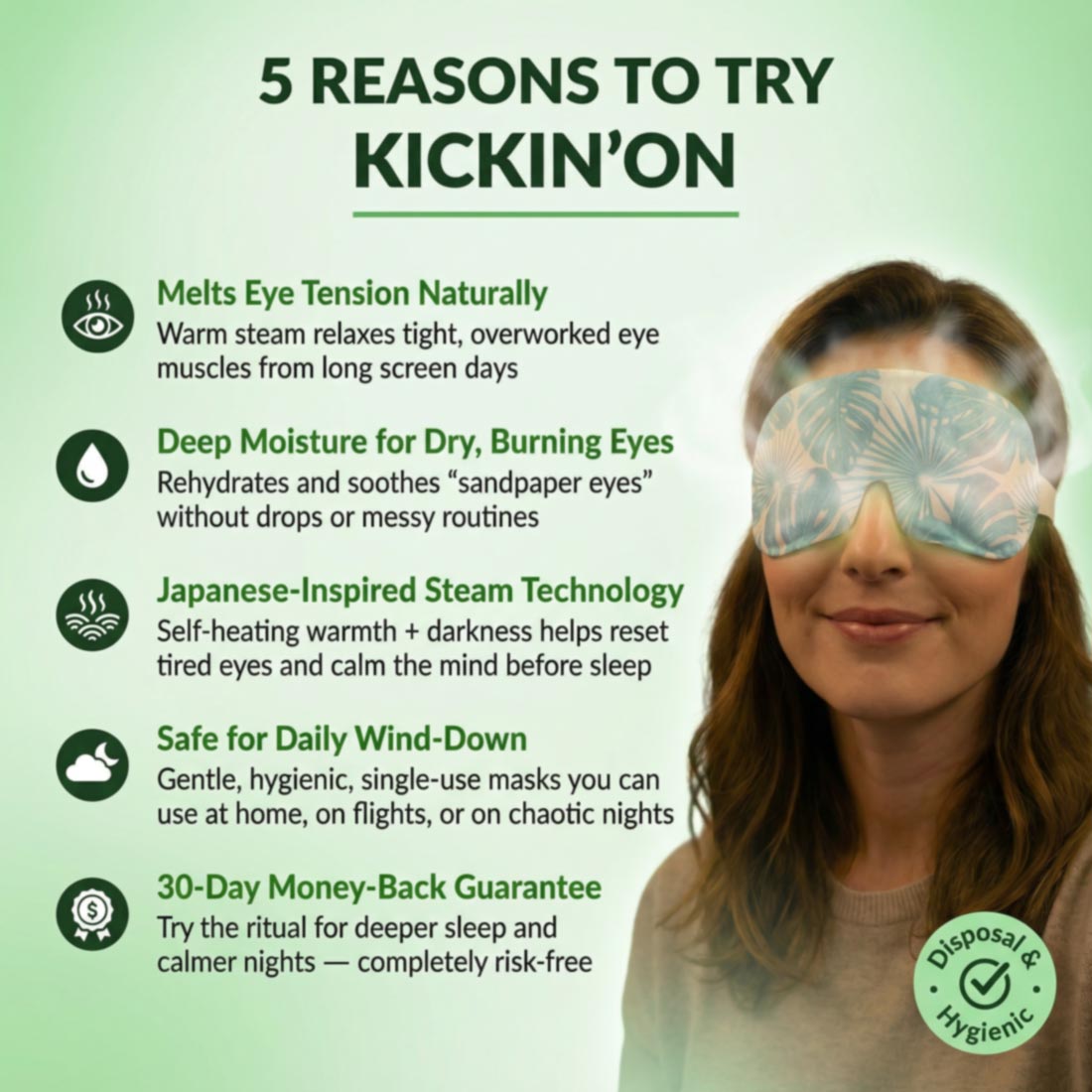 Kickin'On Steam Eye Mask - Kickin'On